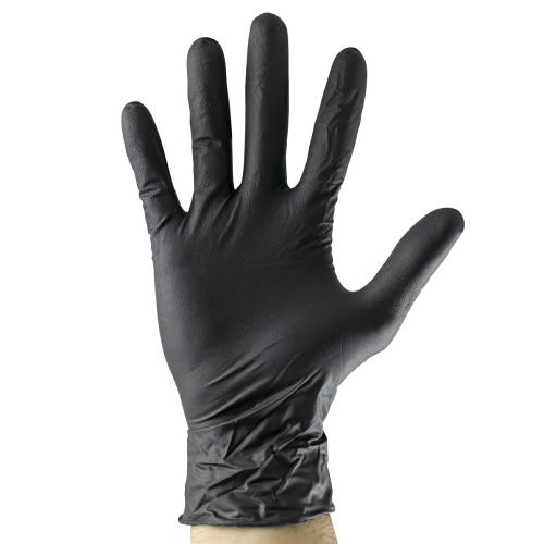 Boite de gants noirs en nitrile - Taille L