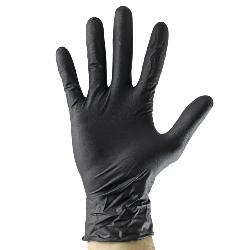 Boite de 100 gants noirs en nitrile - T:M 5MIL (JBM)