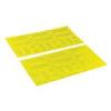 Autocollant fluo haute visibilité 36 pcs