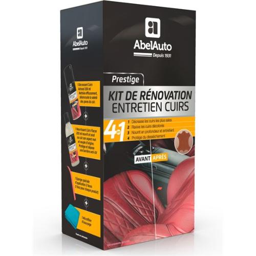 OFFRE SPECIALE !!!  Coffret RENOV' Entretien cuirs ABELAUTO Prestige 