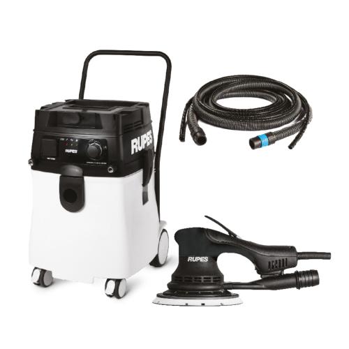 Kit complet RUPES - aspirateur S245 EPL + ponceuse Électrique RX256A + tuyau