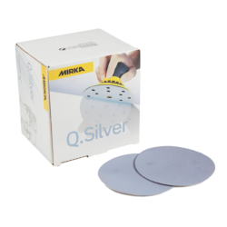 Disques Q.SILVER non perforés 77mm Grain P400 - 100 unités MIRKA