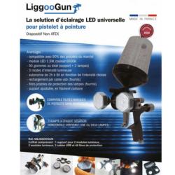 Kit lampe LED d'éclairage pour pistolet de peinture