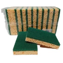 Lot de 10 éponges Tampon vert - 114988