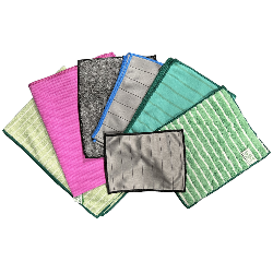 Pack dcouverte MARY KIT : Kit de 7 chiffons Microfibres Carbone et Bambous