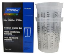 2 tasses (godets) de mélange 750 ML