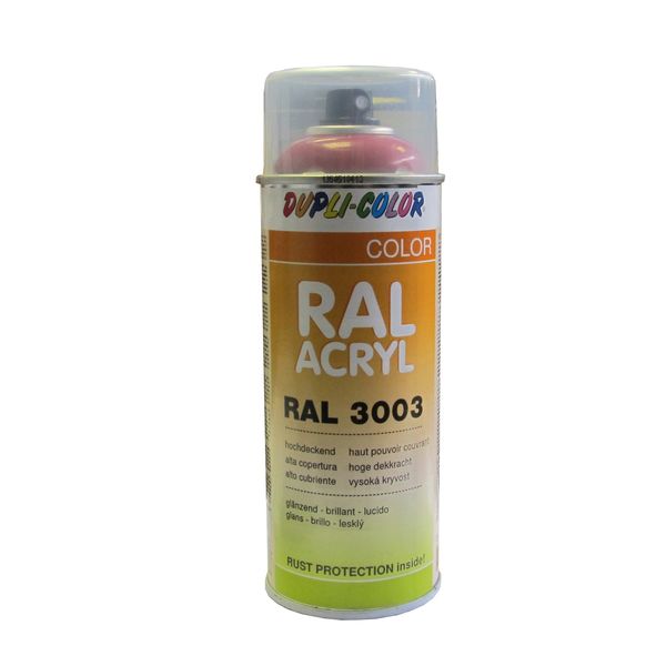 Bombe de Peinture en Spray. Peinture couleur Rouge rubis RAL 3003