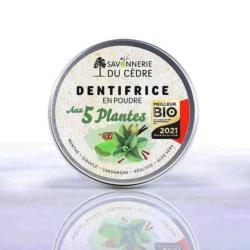 Dentifrice BIO en poudre aux 5 plantes