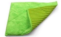 Mousseline Microfibre Carré Bambou Vert 25 x 20 cm