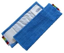 Mop Bleu avec poches et codes couleur avec languettes 46 x 14 cm