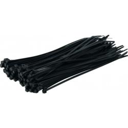 COLLIER NYLON 3.6*200 mm noir - lot de 100 pices