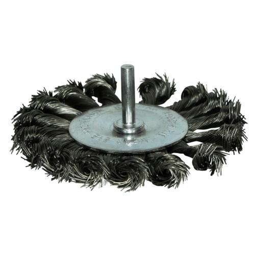 Brosse métallique sur tige diam 75mm Type Torsadé - 05400006 