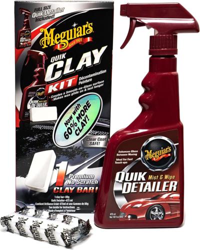 Meguiar’s G1116EU Kit Gomme Décontamination Quik Clay