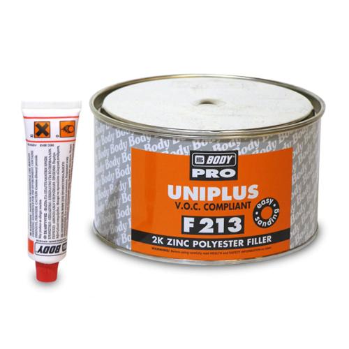 Mastic Universel 2K Zinc F213 Uniplus HB BODY PRO 2Kg + durcisseur 40g