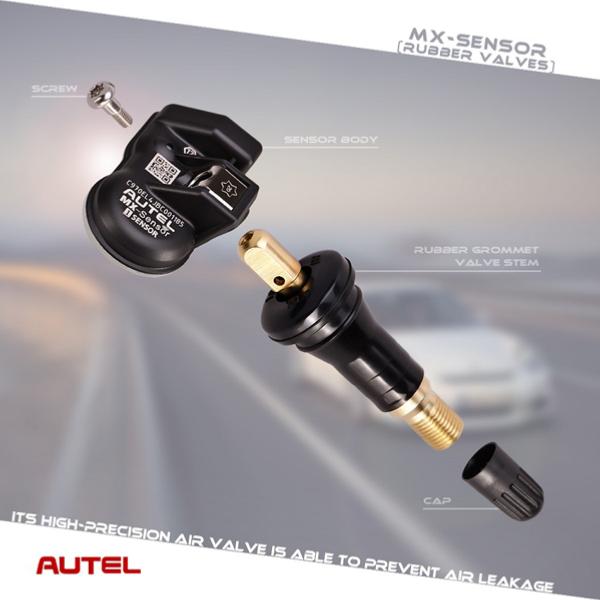 Autel – capteur de pression des pneus en caoutchouc MX 2 en 1, double  fréquence 315mhz et 433mhz, outil d'échange de pneus d'hiver, capteurs  TPMS, 4