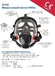 Masque complet 26160 avec préfiltres / support / filtre