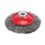 Brosse biseaute  fils onduls pour meuleuse