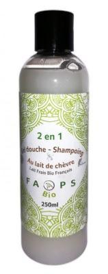 GEL DOUCHE CORPS ET CHEVEUX 2 EN 1 - AVEC 20 % DE LAIT DE CHEVRE FRAIS BIO - 250 ML