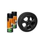 Spray Film FOLIATEC kit 2 aérosols de 400 ml noir mat
