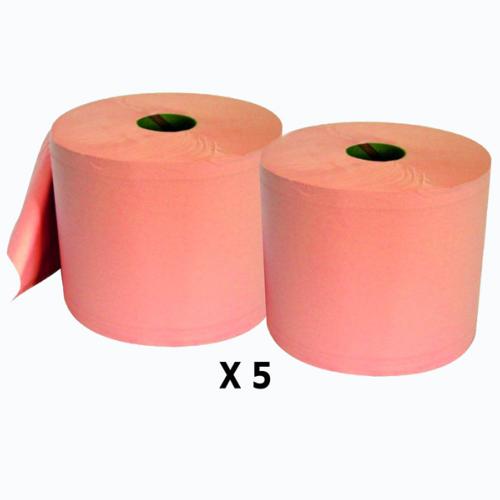 Pack de 5 lots de 2 bobines de papier d'essuyage chamois 1500 feuilles 22X30CM - G156LWZ 