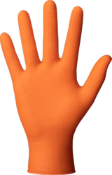 Boite de 50 Gants de protection Taille M Powergrip MERCATOR Orange