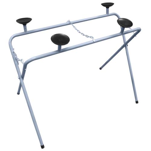 Chevalet Support Pare-brise MSW - Pliable, Réglable, Charge 220 Kg, Barres Mousse EPE
