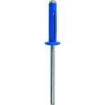 Lot 100 Rivets ptale 4X18 BLEU Spcial Immatriculation