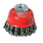 Brosse boisseau fils d'acier torsads