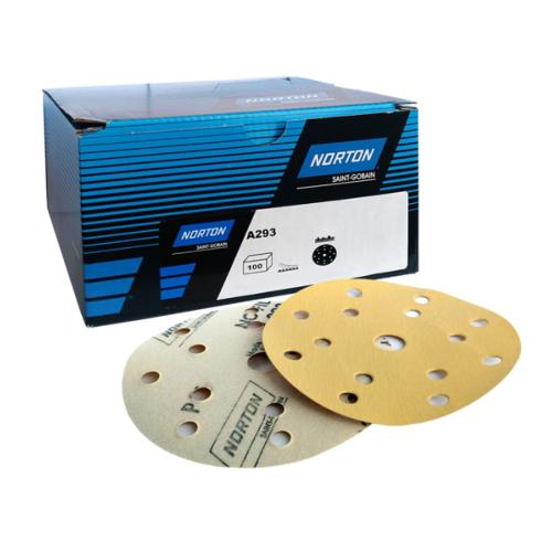 Boîte de 100 disques abrasifs à poncer Diamètre 150 mm Grain 280 NORTON