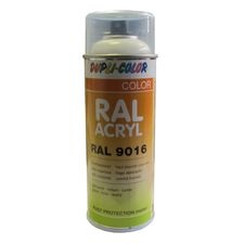 Aérosol peinture RAL 9016 blanc signalisation brillant 400ml