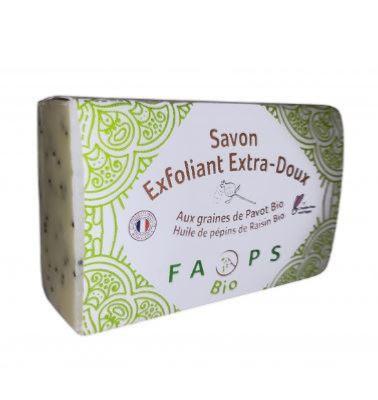 Savon exfoliant extra doux graines de pavot bio