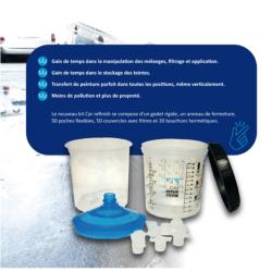 Kit Car Refinish Easy Click 650ML - 125Mµ - 50 P