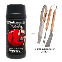 Lingettes nettoyantes VULCANET avec chiffon microfibre + 1 kit barbecue offert