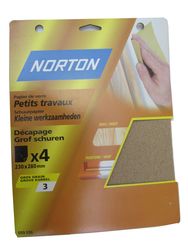 Paquet de 4 feuilles abrasives à sec