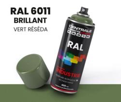 Bombe peinture RAL 6011 Vert réséda - Brillant