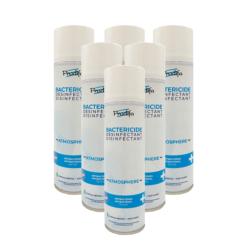 Lot de 6 aérosols 500 ML manuel Bactéricide Atmosphère Menthe