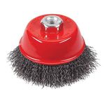 Brosse boisseau fils d'acier onduls 100 mm