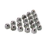 20 capuchons chroms pour crous de roues diamtre 19 mm