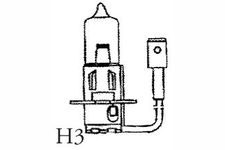 Ampoule iode H3 12 Volts 55 Watts