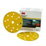 Bote de 100 Disques  poncer 3M Hookit Gold 255P+ Diamtre 150 mm - 15 trous - Grain P240