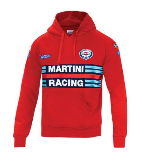 Sweat à capuche rouge Martini Racing SPARCO - Taille L