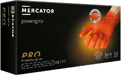 Boite de 50 Gants de protection Taille M Powergrip MERCATOR Orange