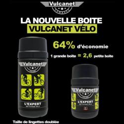 OFFRE SPECIALE !!!    80 Lingettes nettoyantes VULCANET VELO + 1 chiffon microfibre + 1 pinceau