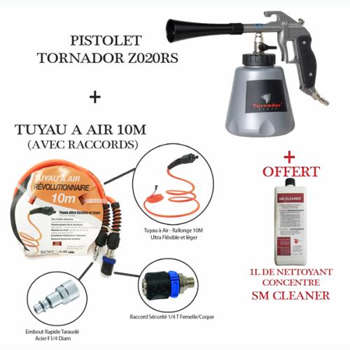 Pack de Nettoyage : Tornador Z020RS + Tuyau 10M + SM Cleaner 1L Offert
