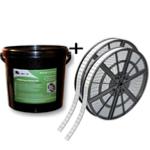 1 seau de graisse  pneu noire 5kg + 2 rouleaux de 5kg de masses adhsives 5g + chque de 10 offert