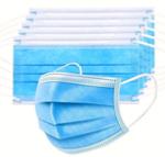 Masques chirurgicaux - Paquets de 50 pieces - Bleus ou Blanc