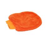 Gants de lavage bi-faces microfibres - Orange
