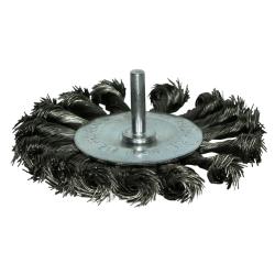 Brosse métallique sur tige diam 75mm Type Torsadé - 05400006 