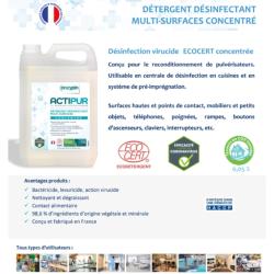 Détergent Désinfectant Multi-Surfaces ACTIPUR Concentré 5L