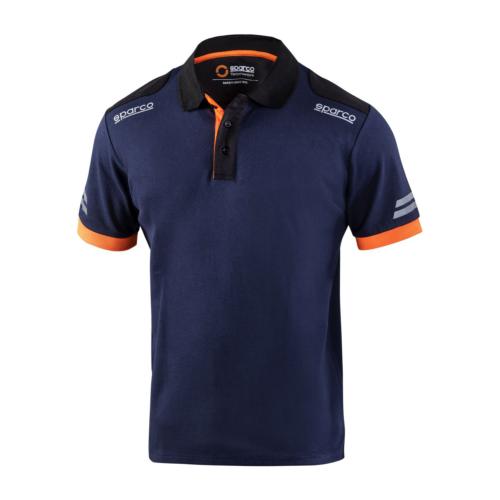 Polo Bleu marine et Orange - Taille L (SPARCO)